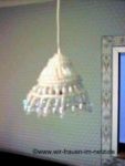 Wohnzimmerlampe mit Perlen